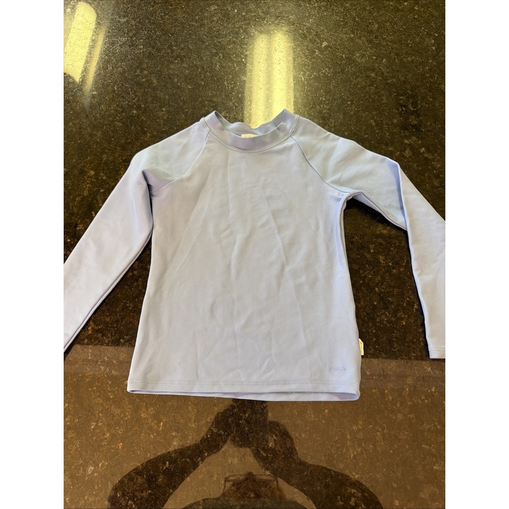 Minnow Rashguard Boys Blue Sz 5/6T Preppy Beach Boutique SPF Shirt Pool Sun
